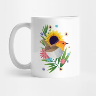 Tropical Robin Mug
